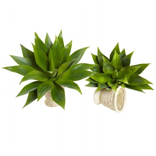 Dare2Decor 17 in. Agave Succulent Plant, 2PK DA403681